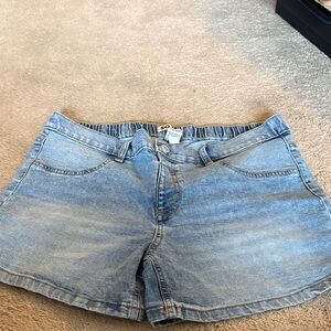 Light Blue Denim Shorts